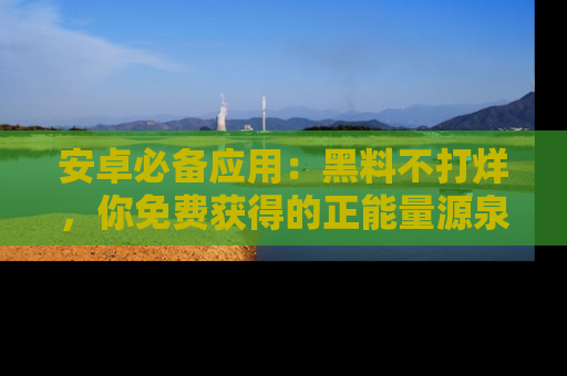 安卓必备应用:黑料不打烊,你免费获得的正能量源泉!
