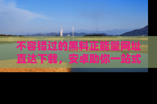 不容错过的黑料正能量网址直达下载,安卓助你一站式吃瓜体验!