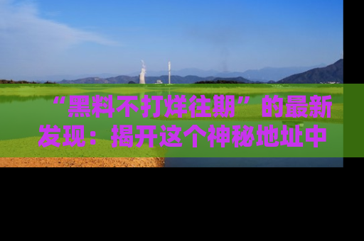 “黑料不打烊往期”的最新发现：揭开这个神秘地址中的爆笑黑料面纱