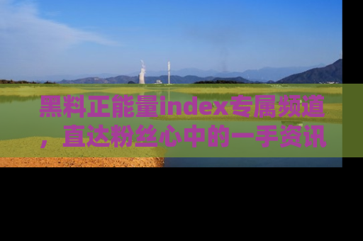 黑料正能量index专属频道，直达粉丝心中的一手资讯！