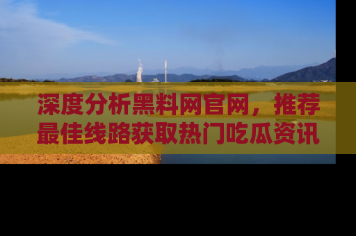 深度分析黑料网官网,推荐最佳线路获取热门吃瓜资讯