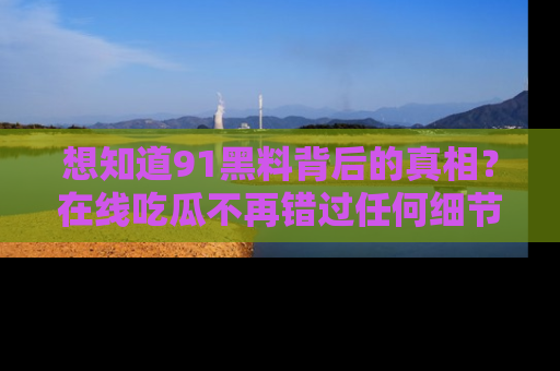 想知道91黑料背后的真相？在线吃瓜不再错过任何细节