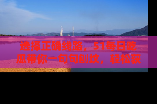选择正确线路，51每日吃瓜带你一句句刨坟，轻松获取娱乐新资讯