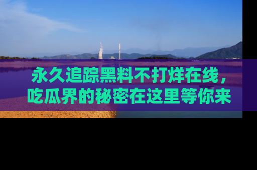 永久追踪黑料不打烊在线，吃瓜界的秘密在这里等你来发现！